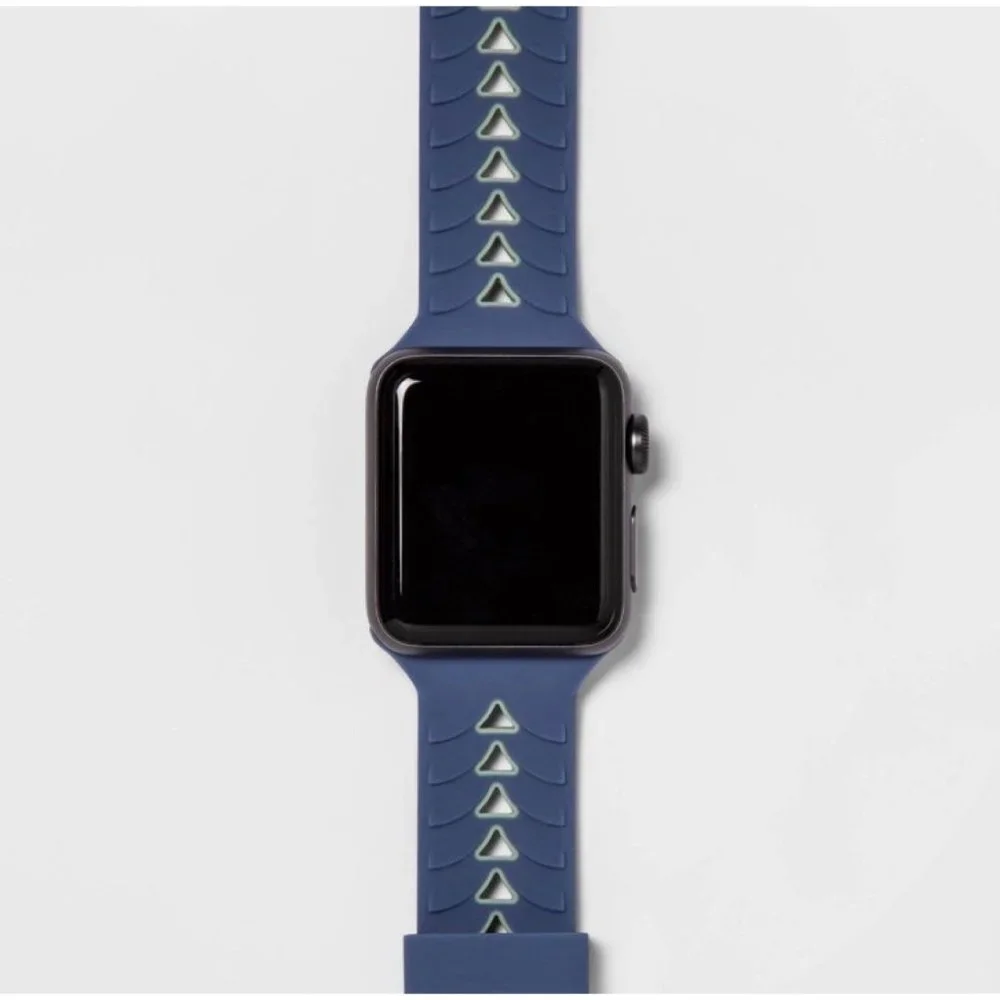 SET Watch Band Blue 42 44 ZAGG Invisible shield HD Clarity screen Apple Series